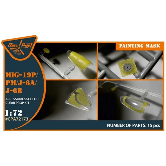 MiG-19P/PM/J-6A/J-6B painting mask for CP kits, 1/72 - Clear Prop A...
