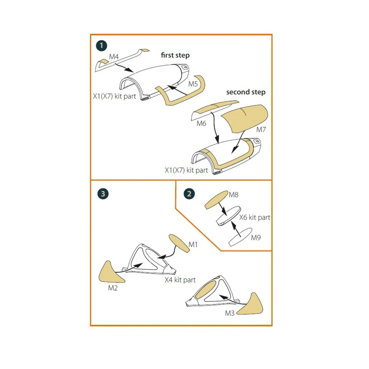 MiG-19P/PM/J-6A/J-6B painting mask for CP kits, 1/72 - Clear Prop A...