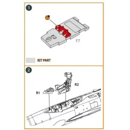 MiG-19 Ejection seat and instrument panel cover for CP kits, 1/72 -...