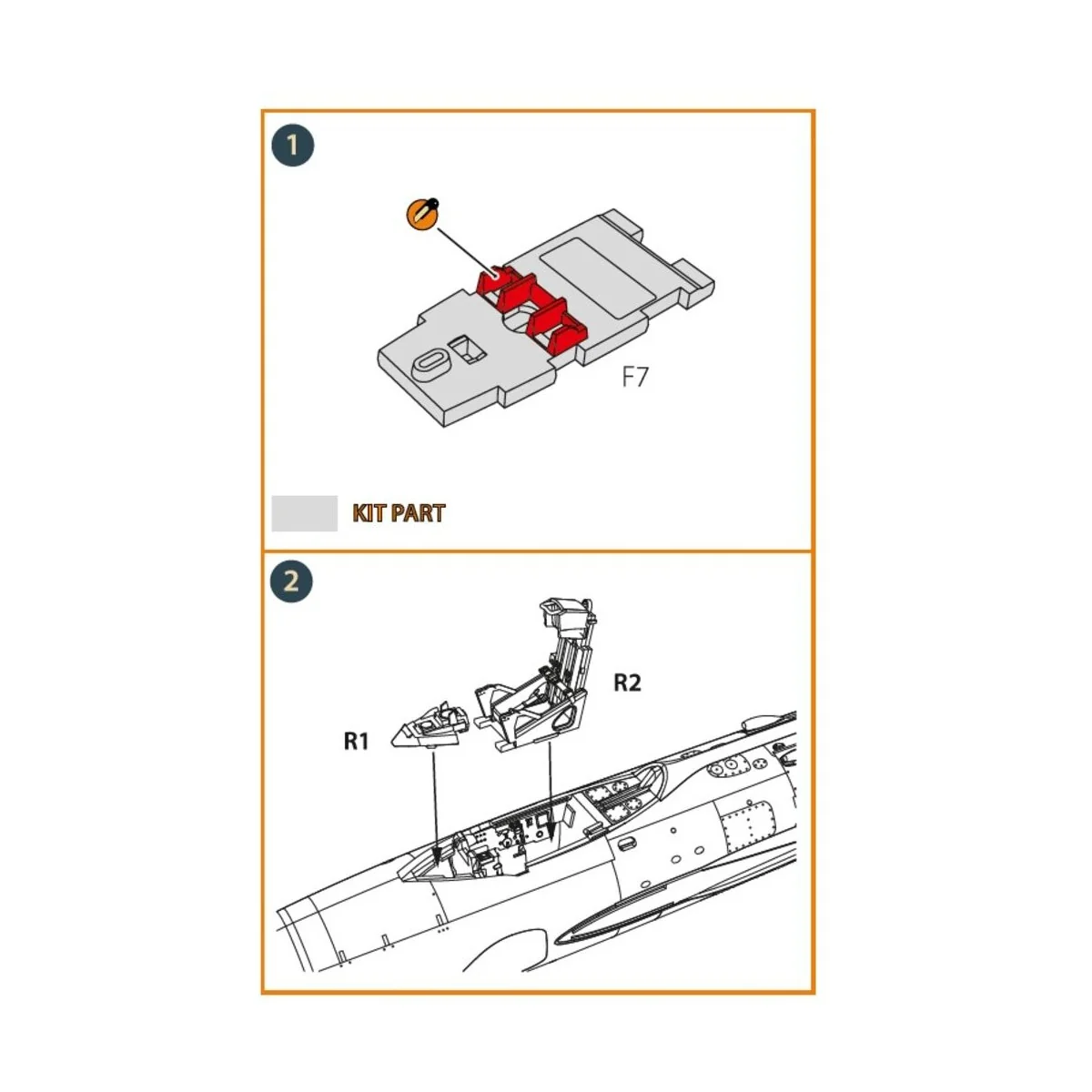 MiG-19 Ejection seat and instrument panel cover for CP kits, 1/72 -...