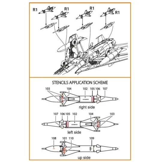 RS-2U/US (4pcs) used on the following airplanes: MiG-19PM/PML, MiG-...
