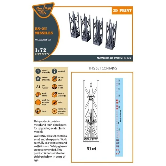 RS-2U/US (4pcs) used on the following airplanes: MiG-19PM/PML, MiG-...