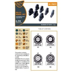 ZiS-5V wheel set, 1/72 - Clear Prop Accessories CPA72181