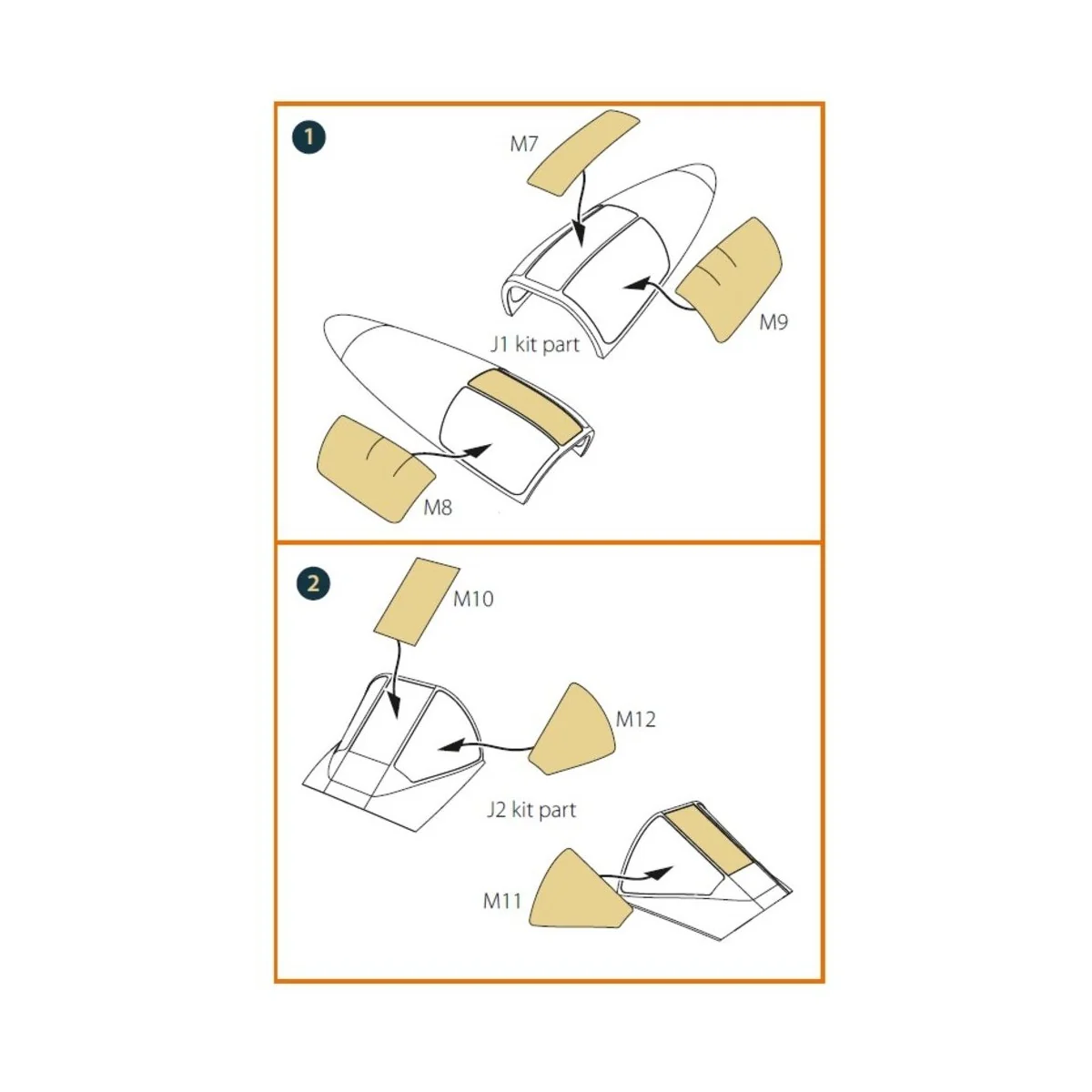 A2D-1 Skyshark painting mask for CP kits, 1/72 - Clear Prop Accesso...