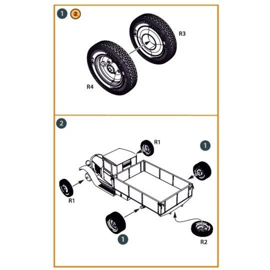 ZiS-5/5V wheel set, 1/72 - Clear Prop Accessories CPA72182