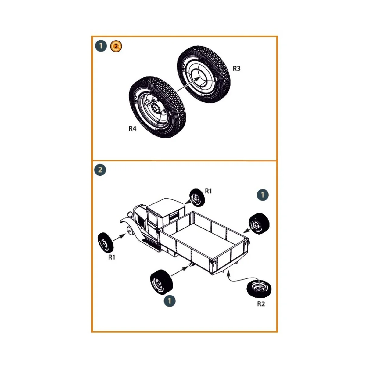 ZiS-5/5V wheel set, 1/72 - Clear Prop Accessories CPA72182