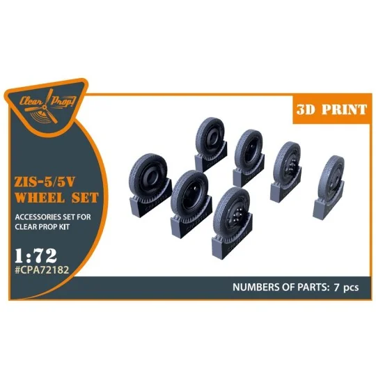 ZiS-5/5V wheel set, 1/72 - Clear Prop Accessories CPA72182