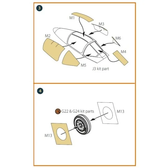 A2D-1 Skyshark painting mask for CP kits, 1/72 - Clear Prop Accesso...