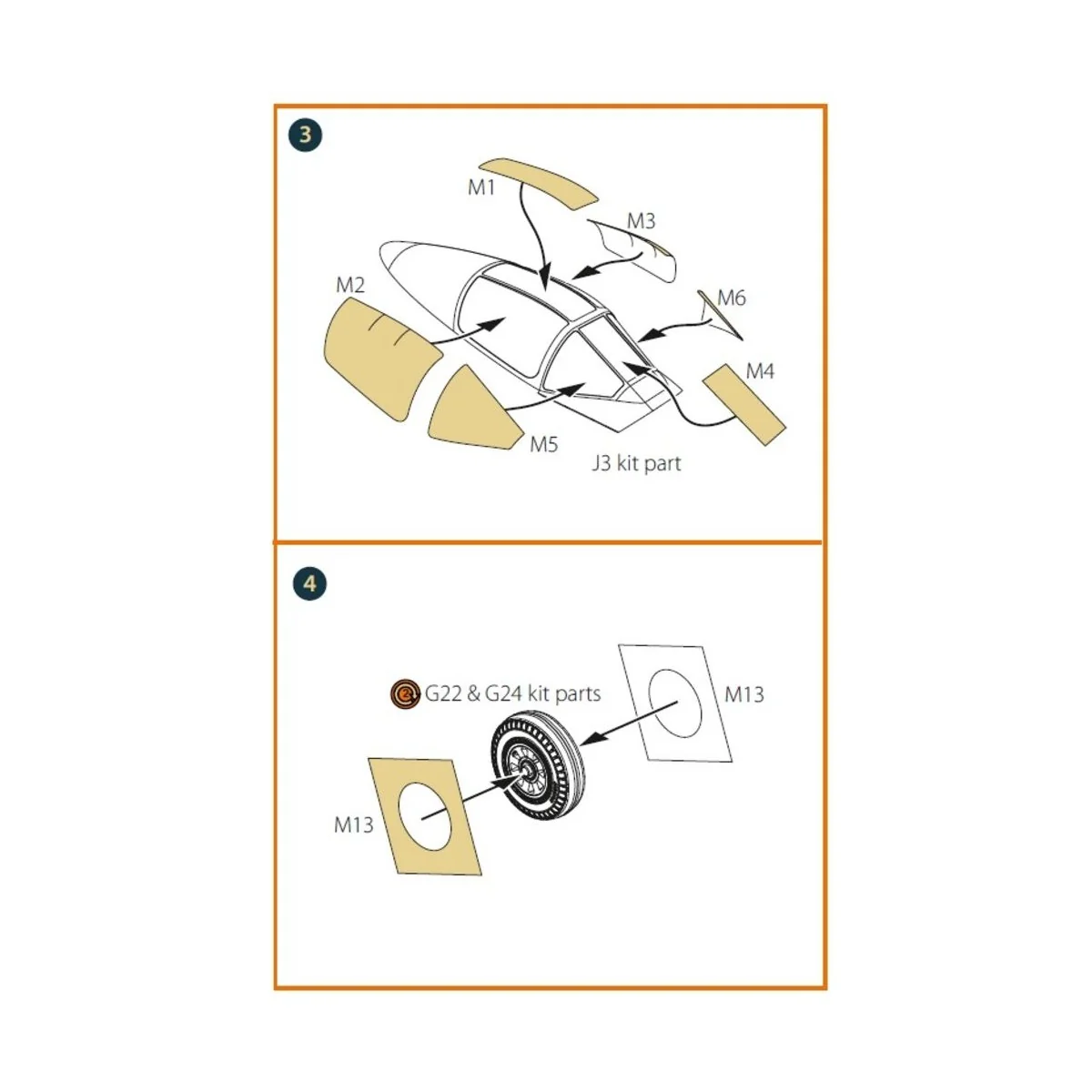A2D-1 Skyshark painting mask for CP kits, 1/72 - Clear Prop Accesso...