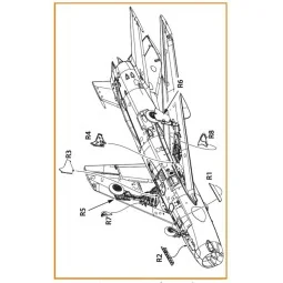 MiG-19 undercarriage covers for CP kits, 1/72 - Clear Prop Accessor...