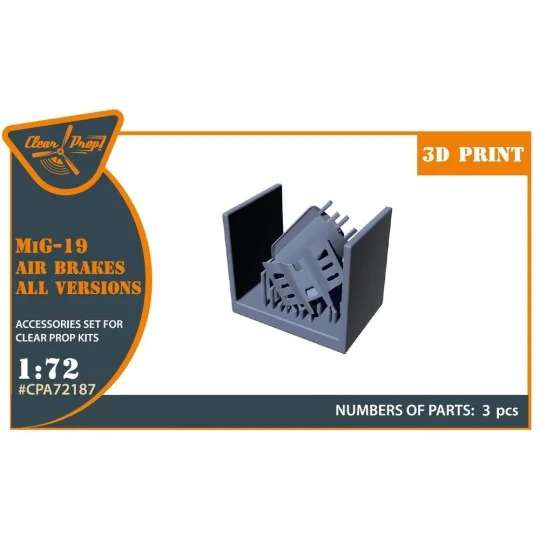 MiG-19 air brakes for CP kits, 1/72 - Clear Prop Accessories CPA72187 MiG-19 air brakes for CP kits, 1/72 - Clear Prop Accessories CPA72187