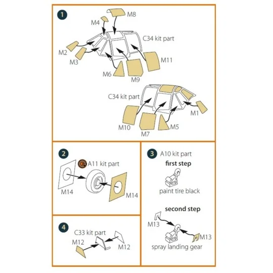 J2M3 Raiden painting mask for Hasegawa kits, 1/72 - Clear Prop Acce... J2M3 Raiden painting mask for Hasegawa kits, 1/72 - Clear Prop Acce...