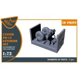 Culver PQ-14 Exterior set for CP kits, 1/72 - Clear Prop Accessorie...