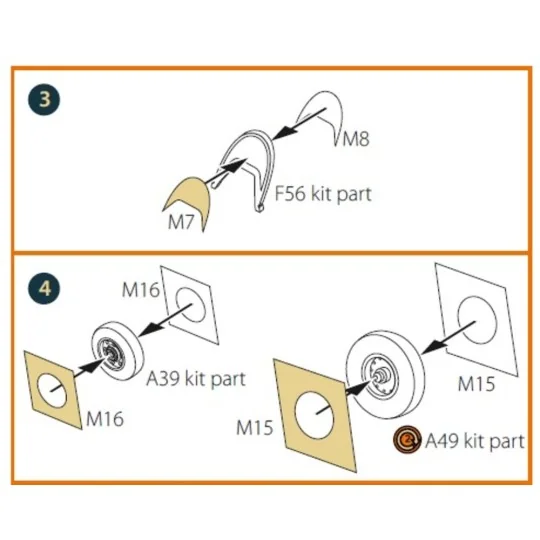Bat HAWK T.1 double-sided painting mask for REVELL kit, 1/72 - Clea...