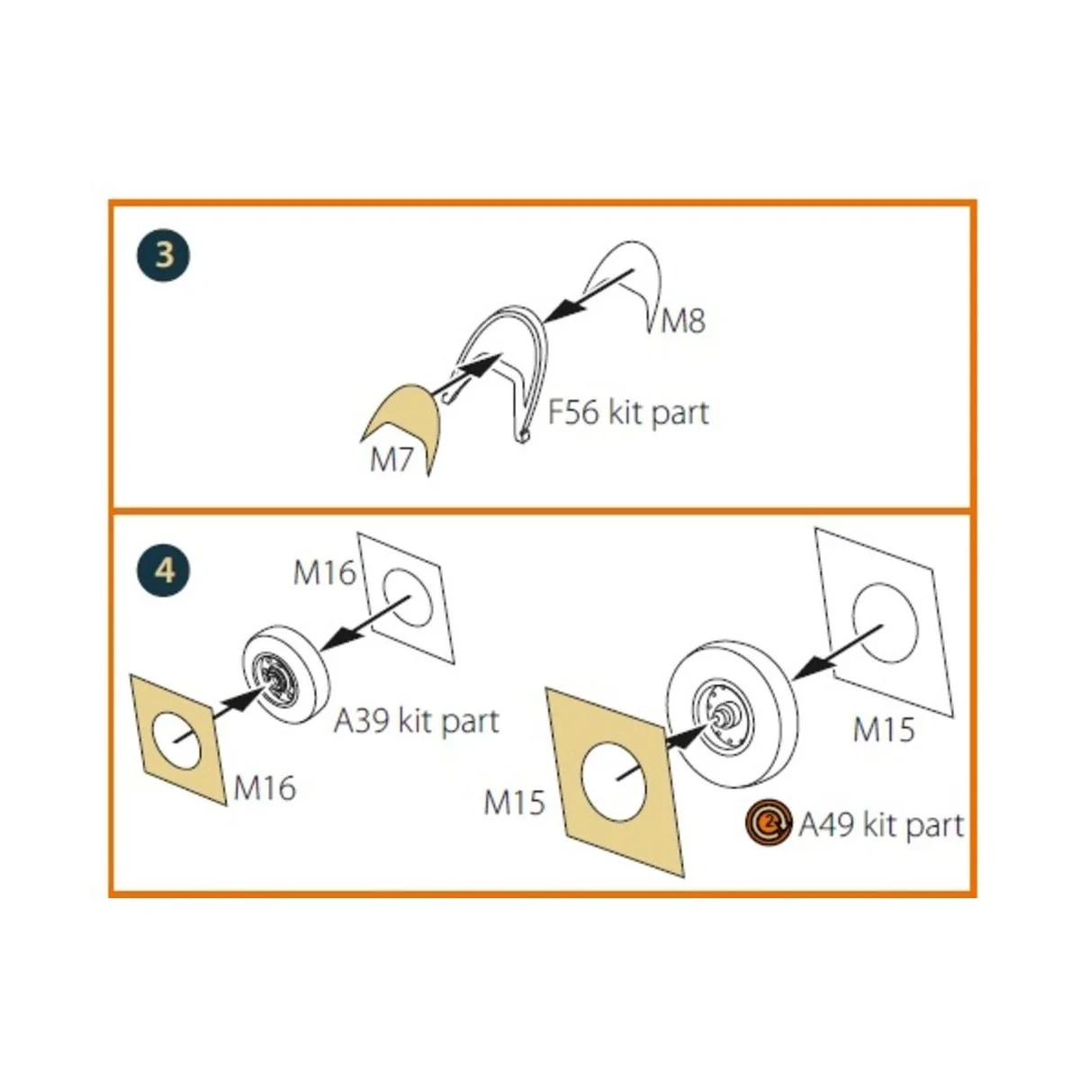 Bat HAWK T.1 double-sided painting mask for REVELL kit, 1/72 - Clea...