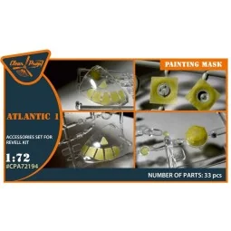 ATLANTIC 1 painting mask for REVELL kit, 1/72 - Clear Prop Accessor...