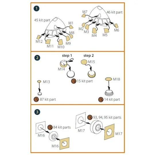 ATLANTIC 1 painting mask for REVELL kit, 1/72 - Clear Prop Accessor...