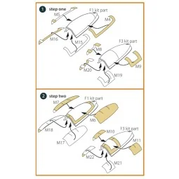 Meteor F.8/FR.9 double-sided painting mask for Airfix kit, 1/72 - C...
