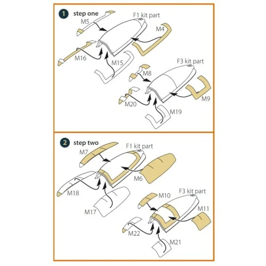 Meteor F.8/FR.9 double-sided painting mask for Airfix kit, 1/72 - C... Meteor F.8/FR.9 double-sided painting mask for Airfix kit, 1/72 - C...