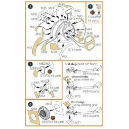 TBM-3/TBF-1C Avenger painting mask for Hobby Boss kit, 1/72 - Clear...