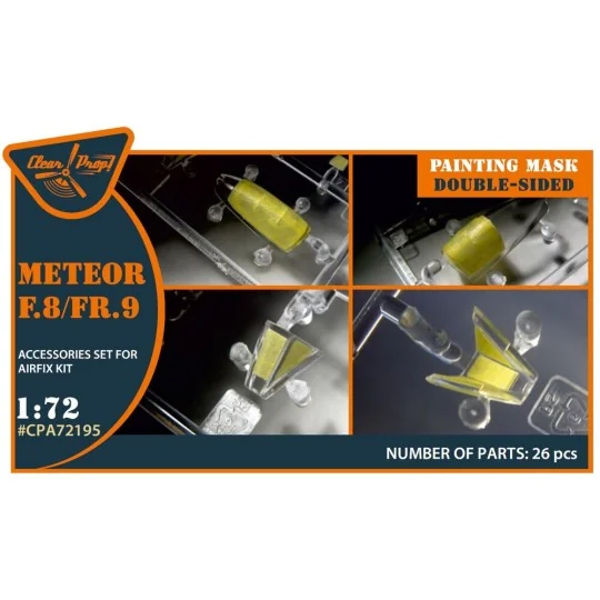 Meteor F.8/FR.9 double-sided painting mask for Airfix kit, 1/72 - C... Meteor F.8/FR.9 double-sided painting mask for Airfix kit, 1/72 - C...