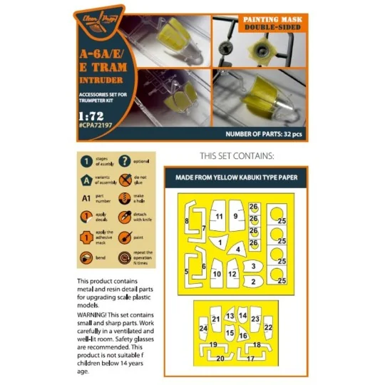 A-6A/E/E Tram Intruder double-sided painting mask for Trumpeter kit...