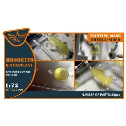 Mosquito B.XVI/PRXVI double-sided painting mask for Airfix kit, 1/7...