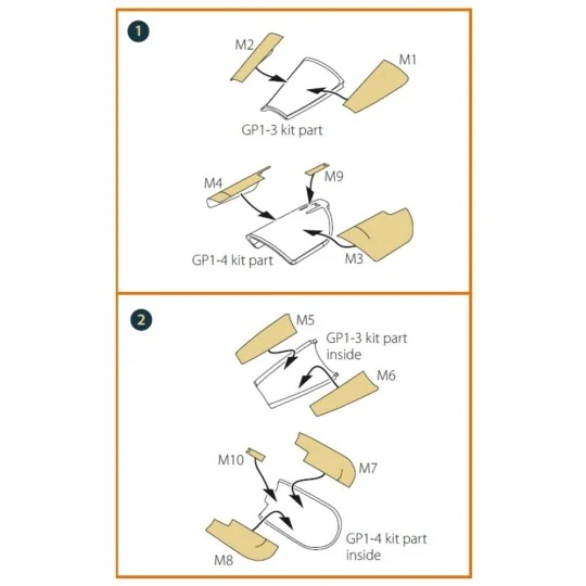 Mirage-2000C double-sided painting mask for Dream Model kits, 1/72 ...
