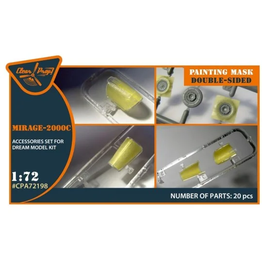 Mirage-2000C double-sided painting mask for Dream Model kits, 1/72 ...