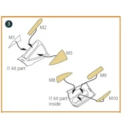 A-10 A/C double-sided painting mask for GWH kit, 1/72 - Clear Prop ...