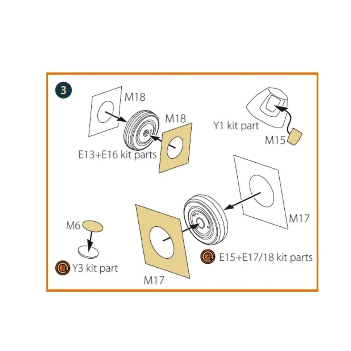 Su-17M3/4 double-sided painting mask for Modelsvit kit, 1/72 - Clea...