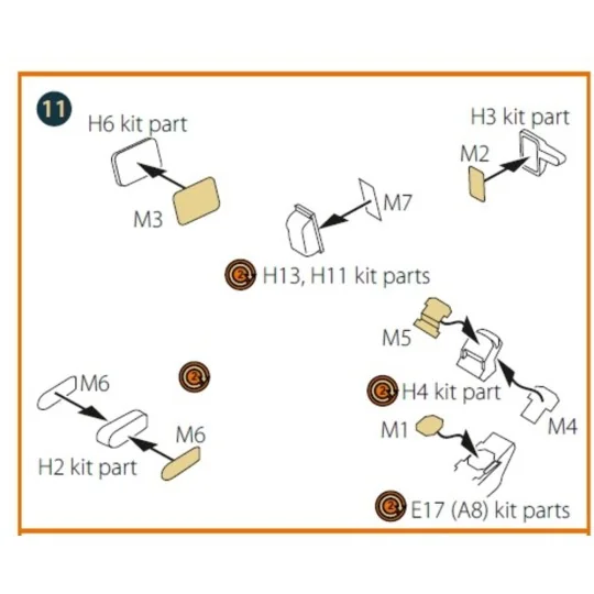 Mirage 2000B/N double-sided painting mask for Modelsvit kit, 1/72 -... Mirage 2000B/N double-sided painting mask for Modelsvit kit, 1/72 -...