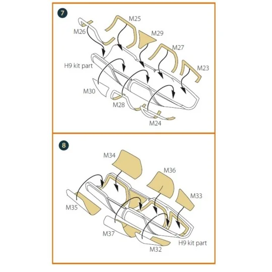 Mirage 2000B/N double-sided painting mask for Modelsvit kit, 1/72 -... Mirage 2000B/N double-sided painting mask for Modelsvit kit, 1/72 -...