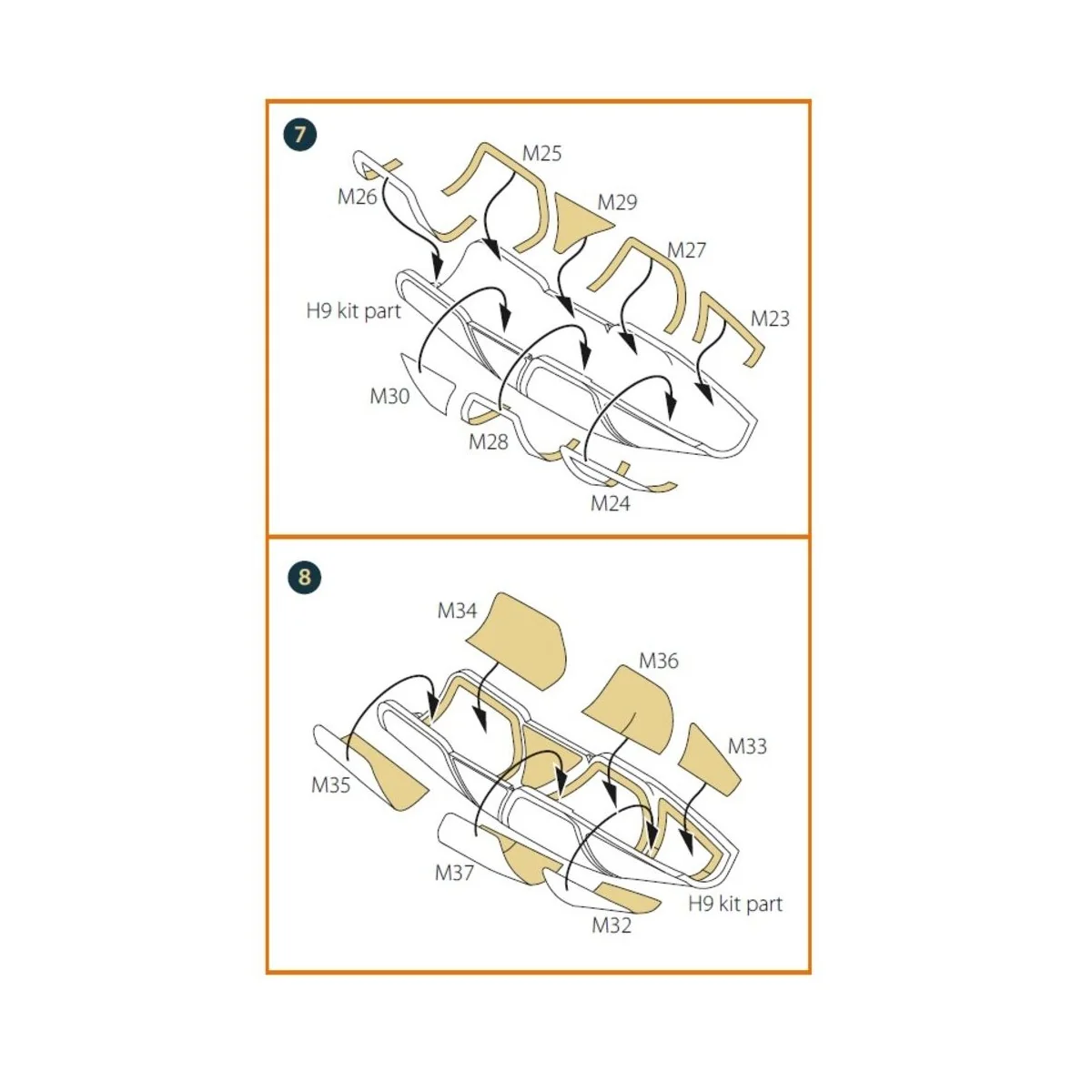 Mirage 2000B/N double-sided painting mask for Modelsvit kit, 1/72 -... Mirage 2000B/N double-sided painting mask for Modelsvit kit, 1/72 -...