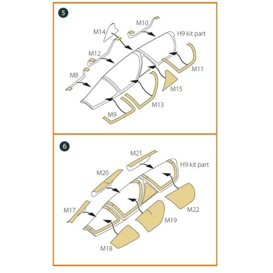 Mirage 2000B/N double-sided painting mask for Modelsvit kit, 1/72 -... Mirage 2000B/N double-sided painting mask for Modelsvit kit, 1/72 -...