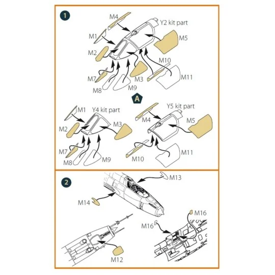 Su-17M3/4 double-sided painting mask for Modelsvit kit, 1/72 - Clea...