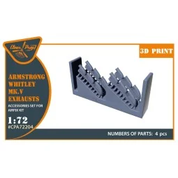 Armstrong Whitley Mk.V exhausts for Airfix kits, 1/72 - Clear Prop ...