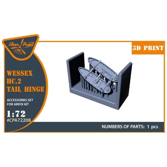Wessex HC.2 Tail hinge for Airfix kit, 1/72 - Clear Prop Accessorie...