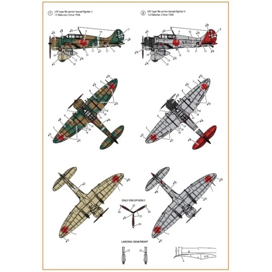 A5M2b Claude (early version) decal set for CP kit CP72006, 1/72 - C...
