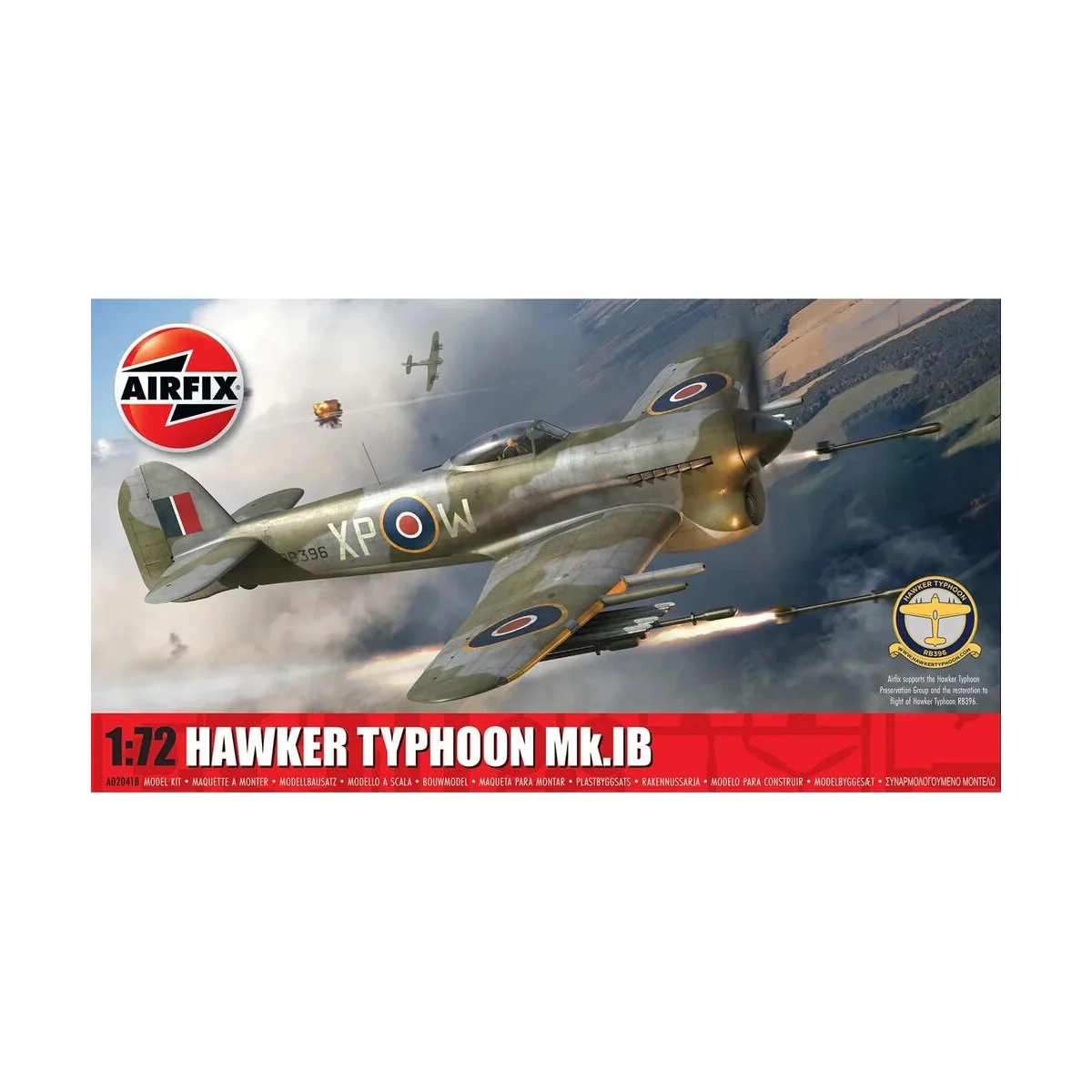 Hawker Typhoon Mk.IB, 1/72 - Airfix A02041B Hawker Typhoon Mk.IB, 1/72 - Airfix A02041B