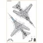 MiG-23ML, MLA standard stencils for grey paint schemes for CP kits ... MiG-23ML, MLA standard stencils for grey paint schemes for CP kits ...