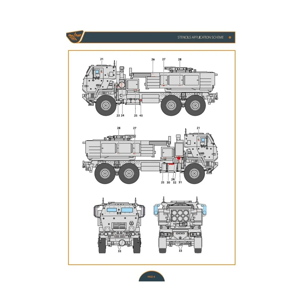 M142 Himars in Ukrainian Armed Forces decal set for Foreart, Meng, ...