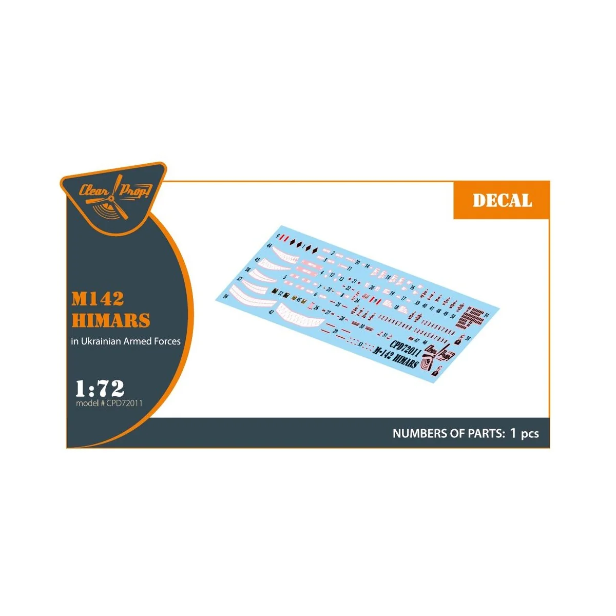 M142 Himars in Ukrainian Armed Forces decal set for Foreart, Meng, ...