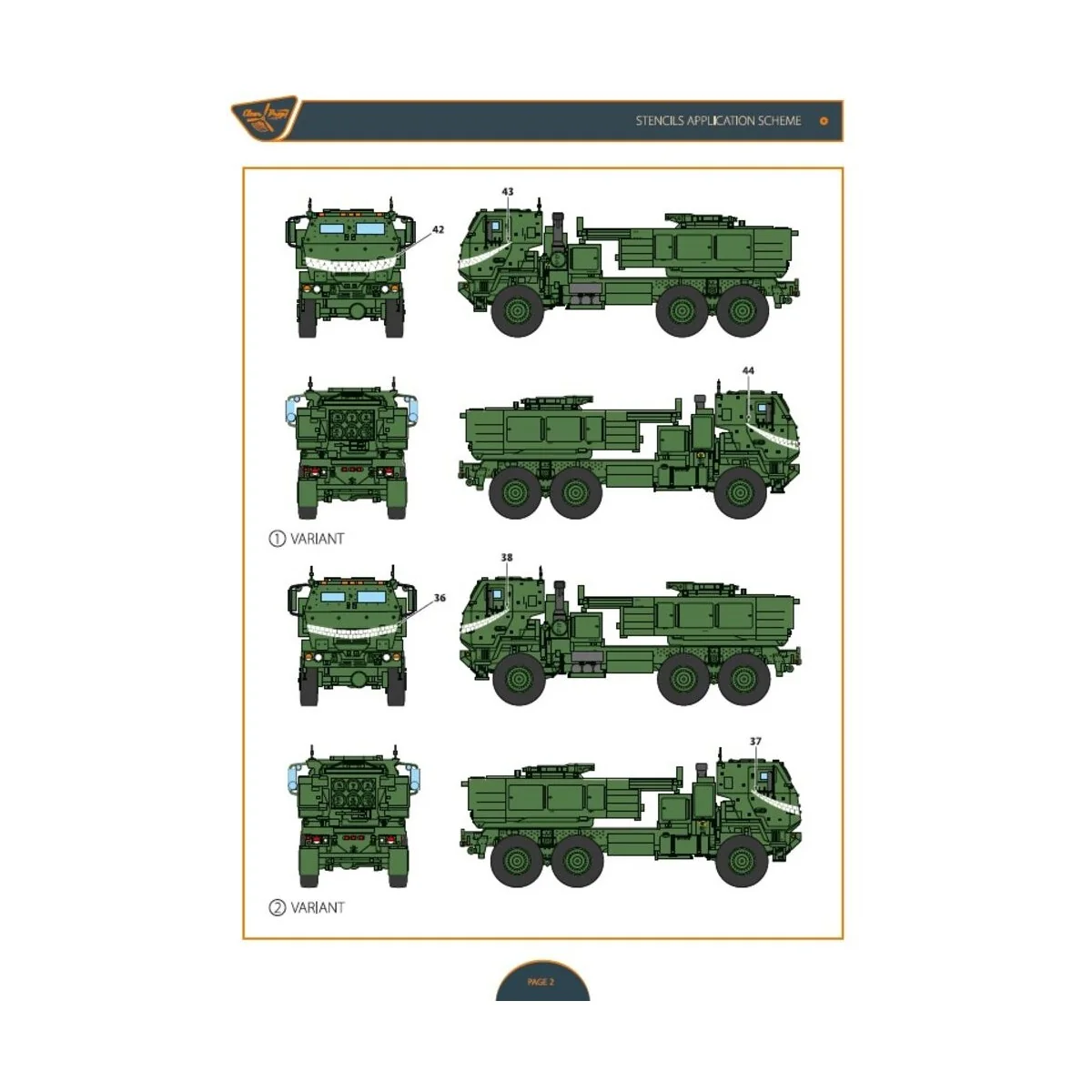 M142 Himars in Ukrainian Armed Forces decal set for Foreart, Meng, ...