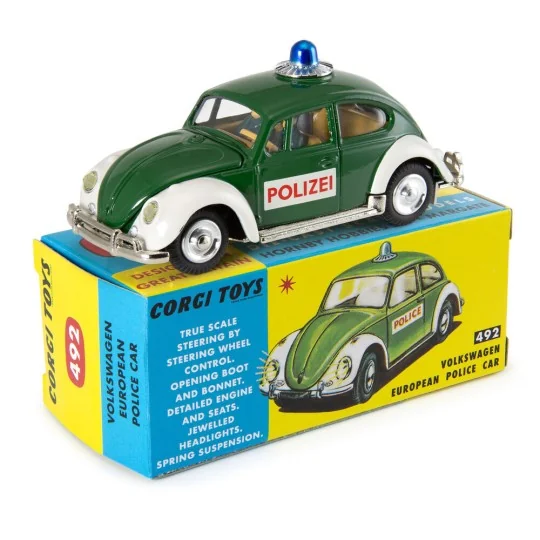 492 Volkswagen European Police Car - Corgi CD54321028