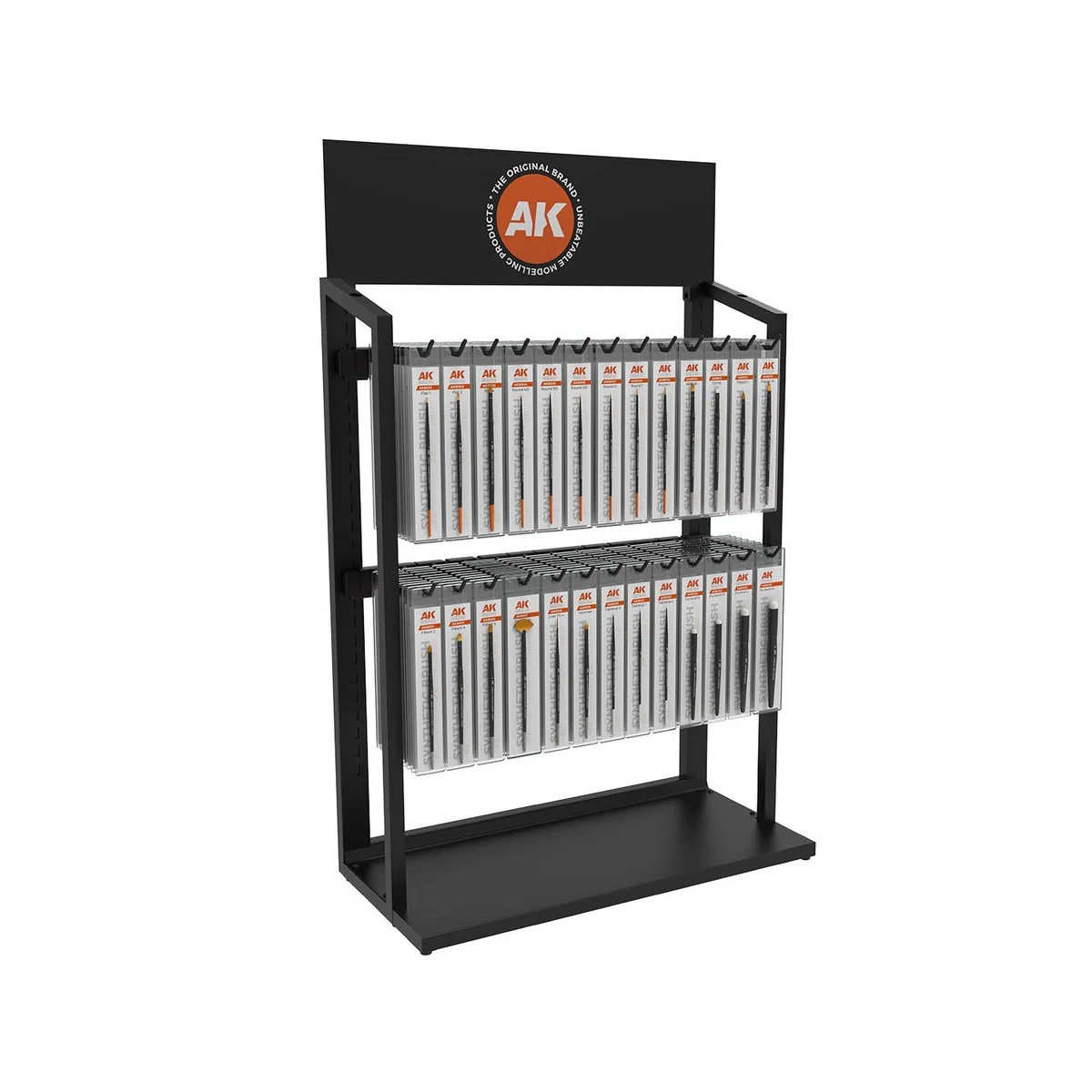 SYNTHETIC BRUSHES DISPLAY (26 ref. x 10units) - AK Interactive AK E... SYNTHETIC BRUSHES DISPLAY (26 ref. x 10units) - AK Interactive AK E...
