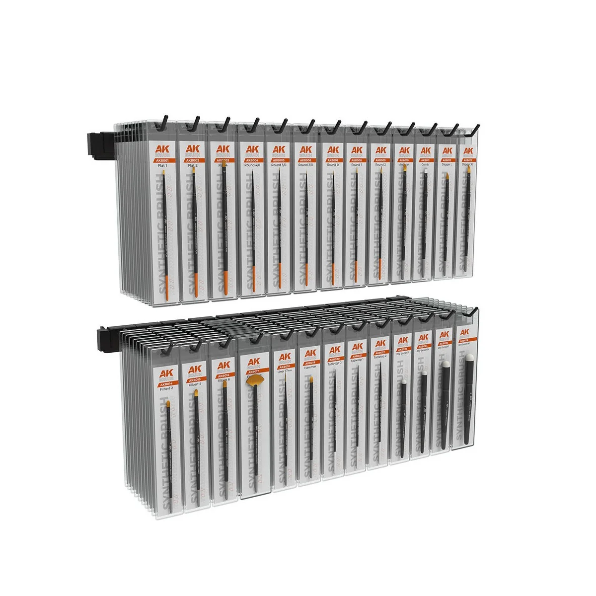 SYNTHETIC BRUSHES MODULE (26 ref. x 10units) - AK Interactive AK EX...
