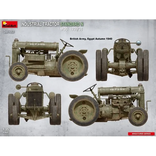 Industrial Tractor Standard N Mod. 1936/38, 1/35 - MiniArt 38102 Industrial Tractor Standard N Mod. 1936/38, 1/35 - MiniArt 38102