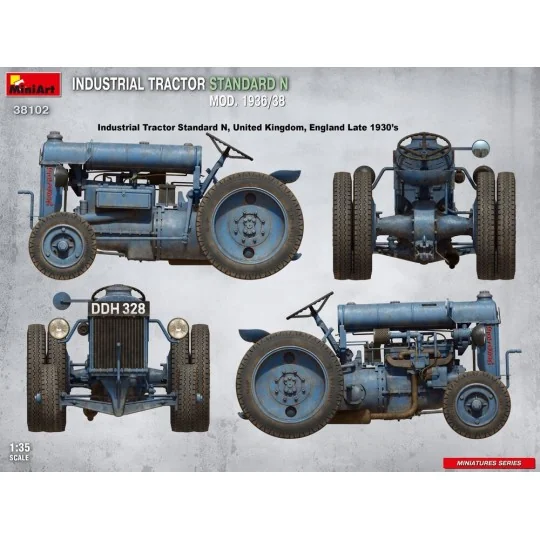 Industrial Tractor Standard N Mod. 1936/38, 1/35 - MiniArt 38102 Industrial Tractor Standard N Mod. 1936/38, 1/35 - MiniArt 38102