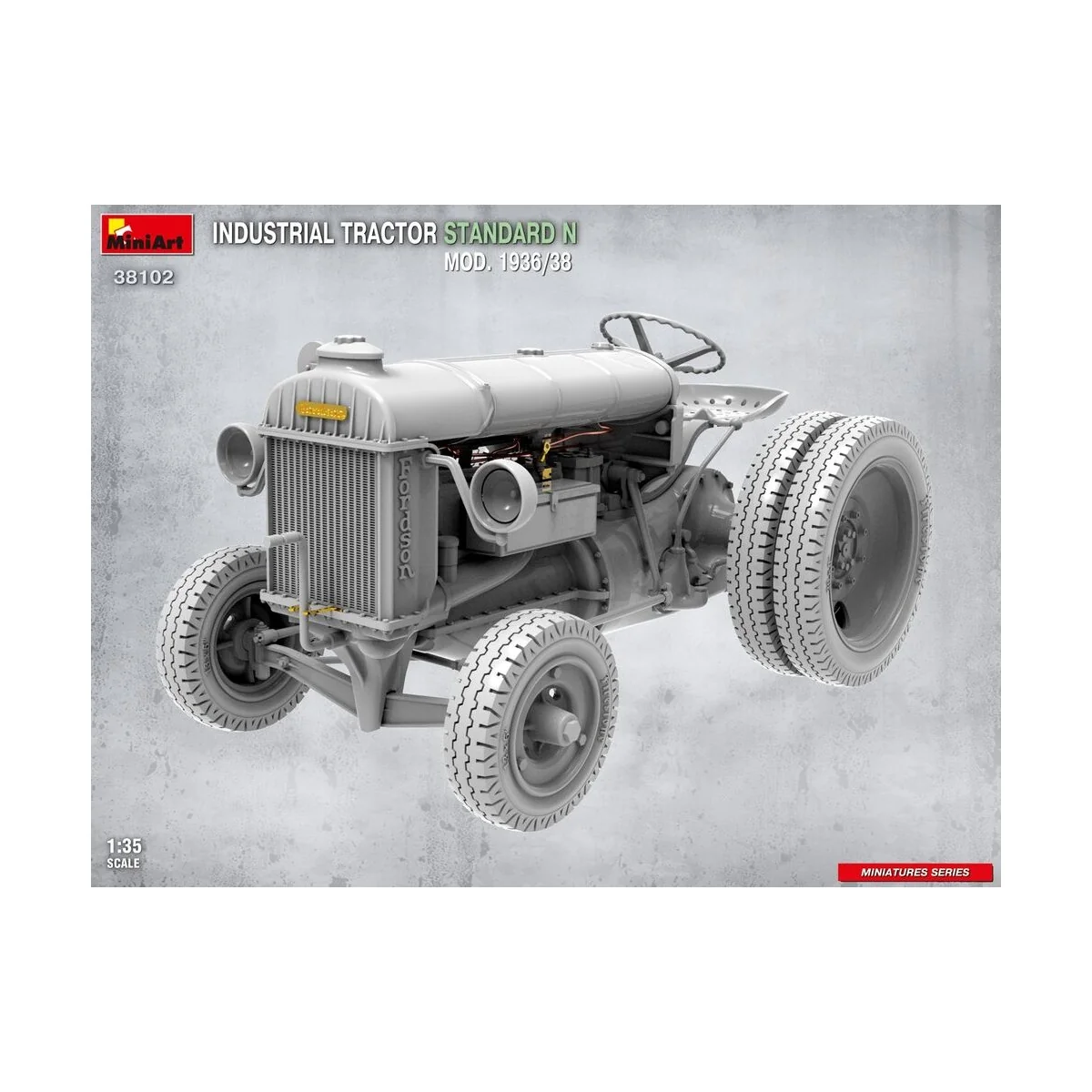 Industrial Tractor Standard N Mod. 1936/38, 1/35 - MiniArt 38102 Industrial Tractor Standard N Mod. 1936/38, 1/35 - MiniArt 38102
